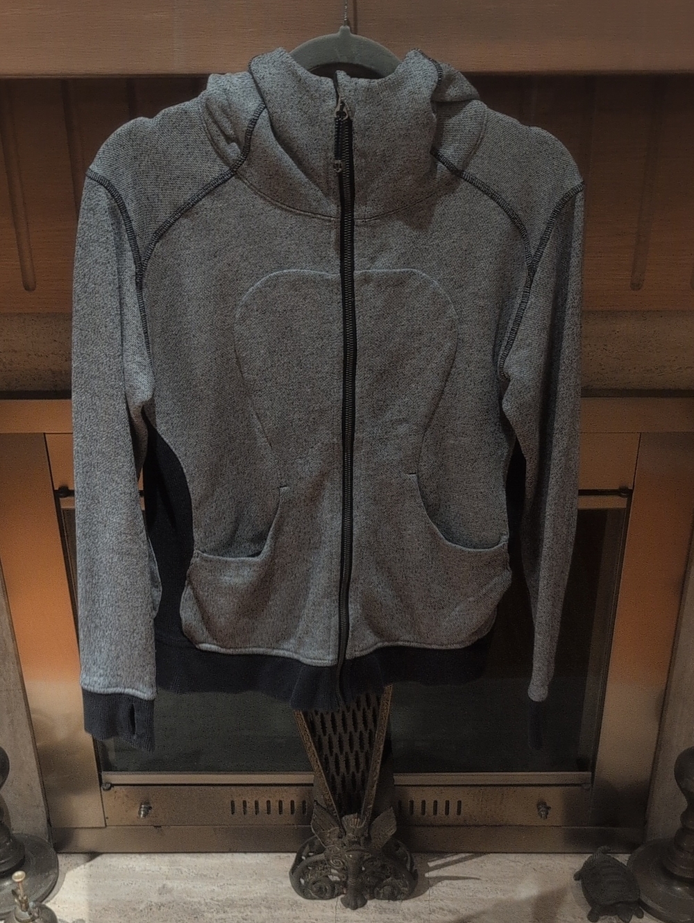 lululemon athletica Heather Gray Zip-Up Hoodie Jacket